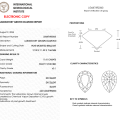 Único en su clase 34.90 quilates gargantilla degradé de diamantes en oro blanco con un diamante rojo Fancy Vivid en forma de pera