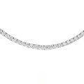 22.25 quilates gargantilla degradé de diamantes en oro blanco