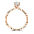 1.00 quilates anillo solitario en oro rojo con diamante marquesa