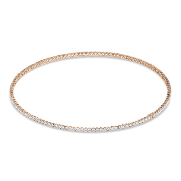 Collier rivière avec diamants de 14.60 carats or rouge