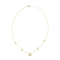 2.00 carat collier satellite en or jaune et diamants de laboratoire