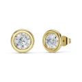 2.00 carat boucles d’oreilles satellites en or jaune et diamants