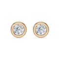 3.00 carat boucles d’oreilles satellites en or rouge et diamants de laboratoire
