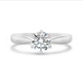 1.20 carat bague solitaire en or blanc avec diamant rond