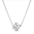 1.20 carat pendentif solitaire en or blanc avec diamant rond