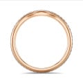 0.41 carat alliance courbe (tour complet) en or rouge et diamants