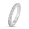 0.55 carat alliance (tour complet) en or blanc et diamants ronds