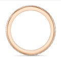 0.55 carat alliance (tour complet) en or rouge et diamants ronds