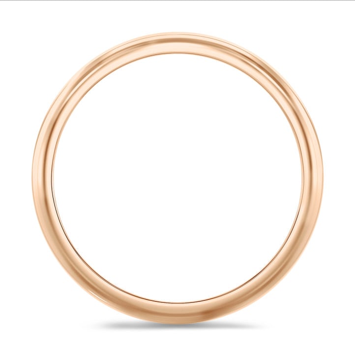 Alliance jonc parisien de 4.00 mm en or rouge