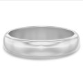 Alliance jonc parisien de 5.00 mm en platine