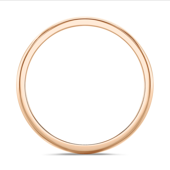 Alliance demi-jonc de 3.00 mm en or rouge