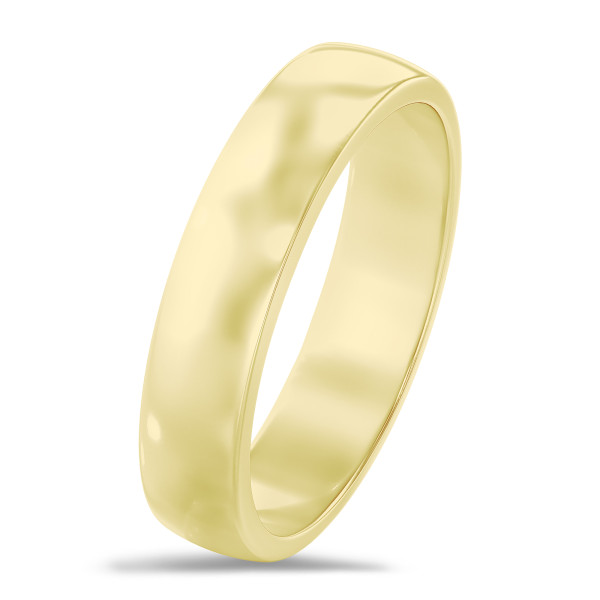 Bagues - Alliance demi-jonc de 5.00 mm en or jaune