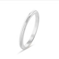 Alliance jonc parisien de 2.00 mm en or blanc