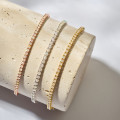4.40 carat bracelet rivière en or jaune avec diamants