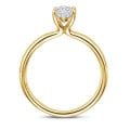 1.00 carat bague solitaire avec un diamant marquise en or jaune