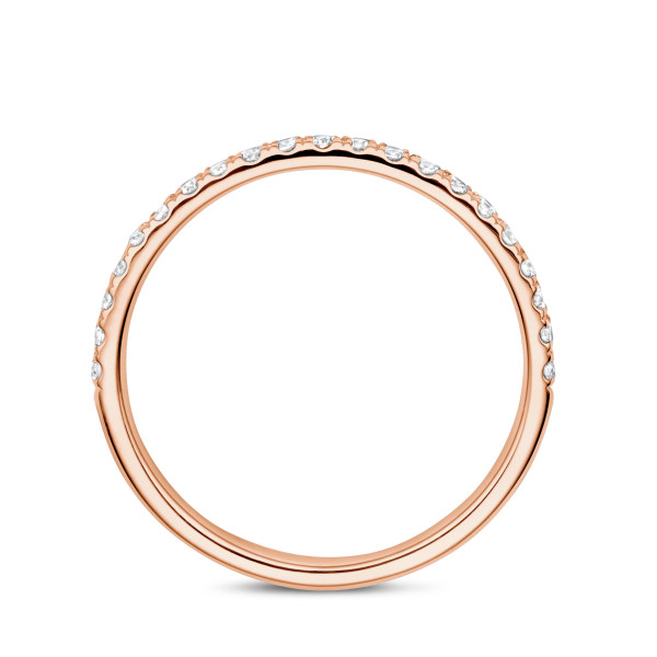 0.26 carat Bague éternité or blanc sertie à moitié - s'accorde avec toutes les bagues de la collection Fancy Shapes