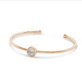 2.00克拉玫瑰金鑽石手鐲