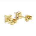 3.00克拉黃金阿斯切鑽石耳釘