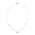Collana satellite con diamante da 2,00 carati in oro rosso