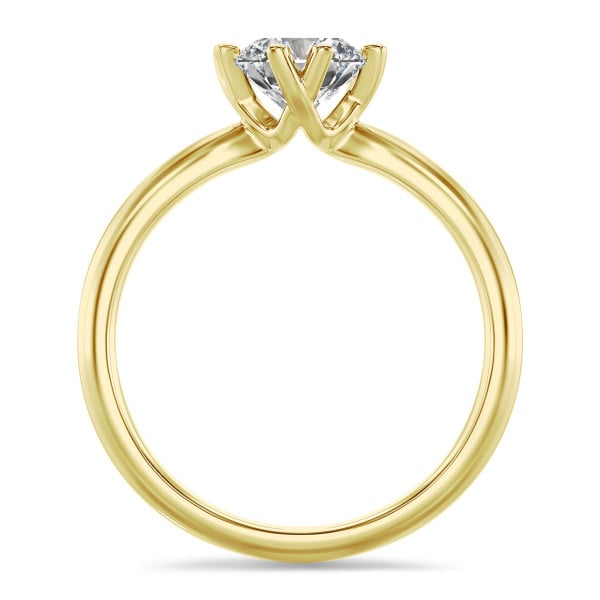 Anelli - Anello solitario da 1,00 carati con diamante in oro giallo