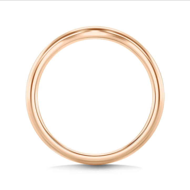 Anello eternity curvo in oro rosso