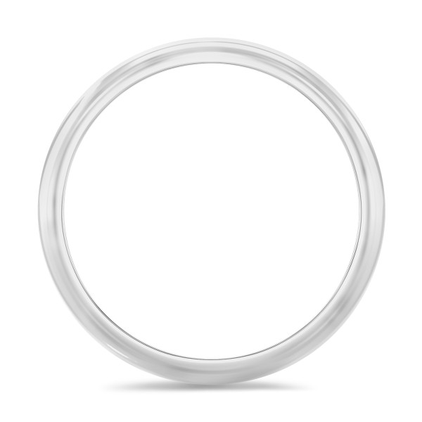 반지 - 플래티넘 소재의 5.00mm 돔형 표면 웨딩 링