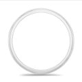 5.00mm 화이트 골드 소재의 살짝 돔형 표면 웨딩 링