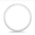플래티넘 소재의 5.00mm 약간 돔형 표면 웨딩 링