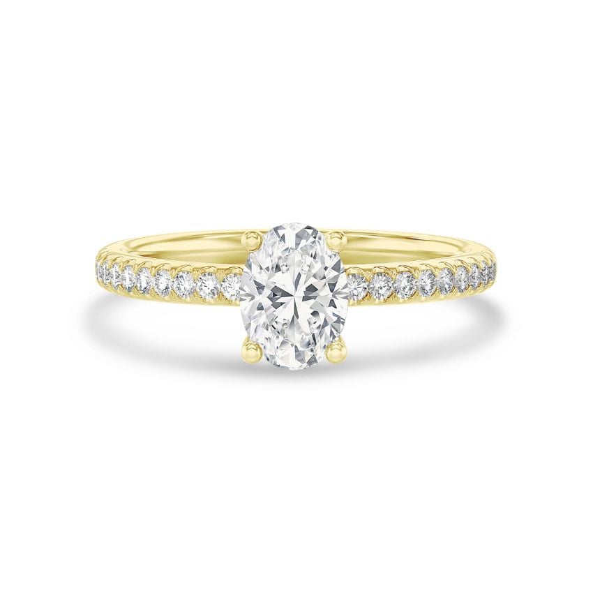 Yellow gold engagement ring