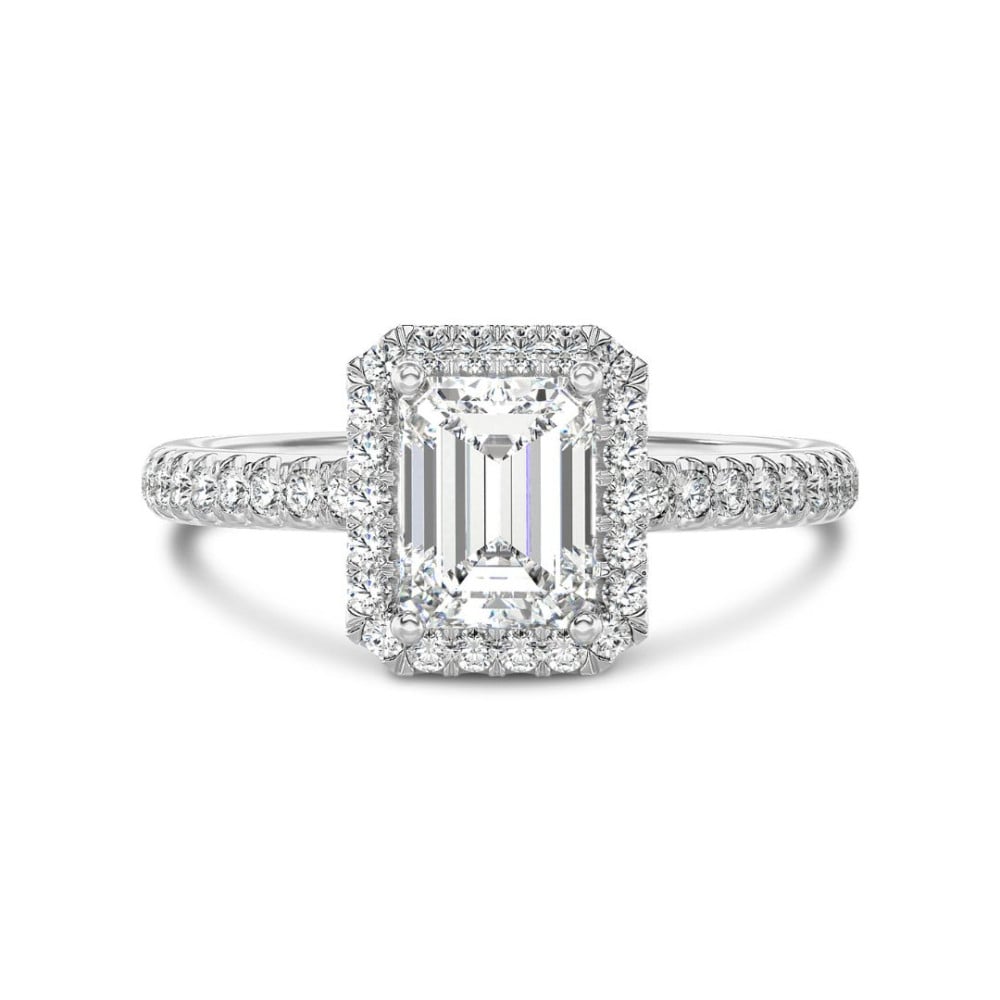 Diamanten halo ring