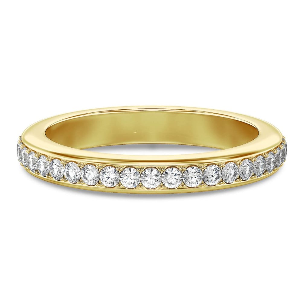 Alliance diamant en or jaune