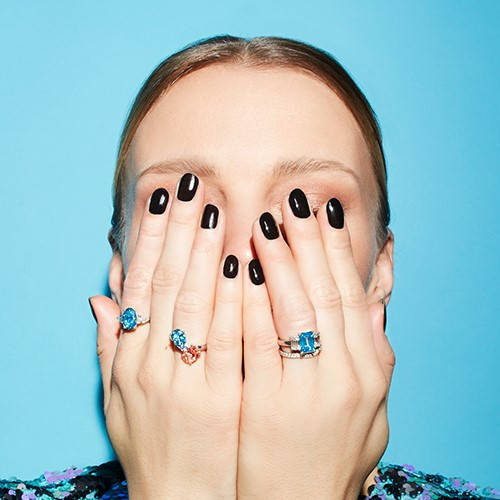 Valquere blue coloured rings