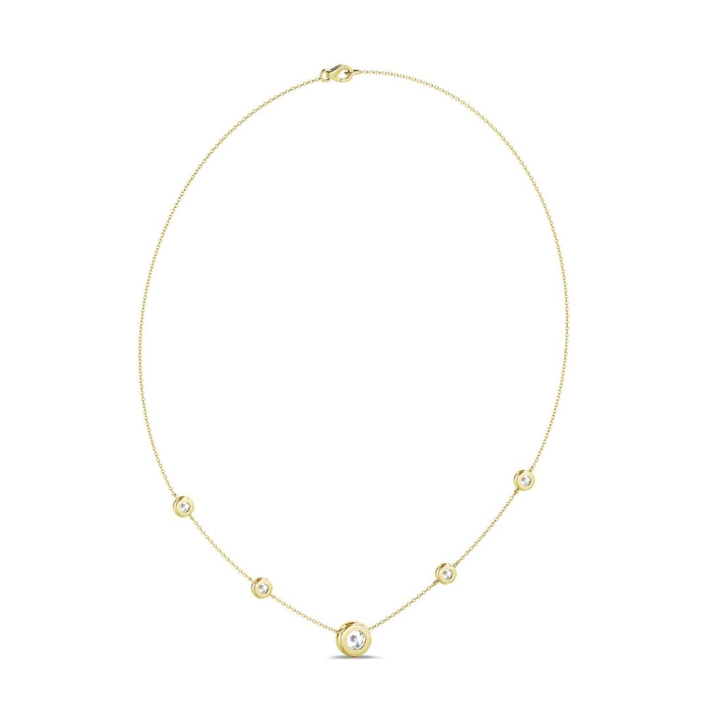 Collana in oro giallo e diamanti