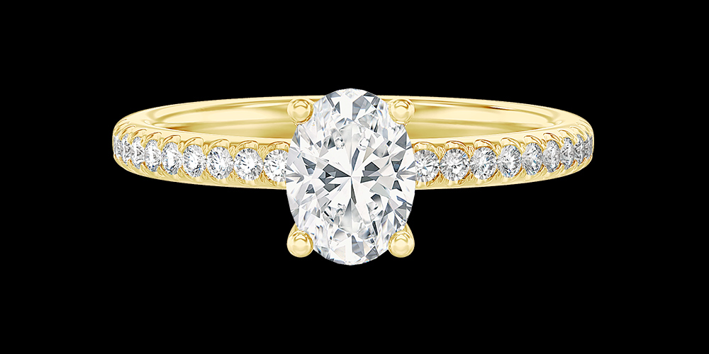 Anello con diamante solitario