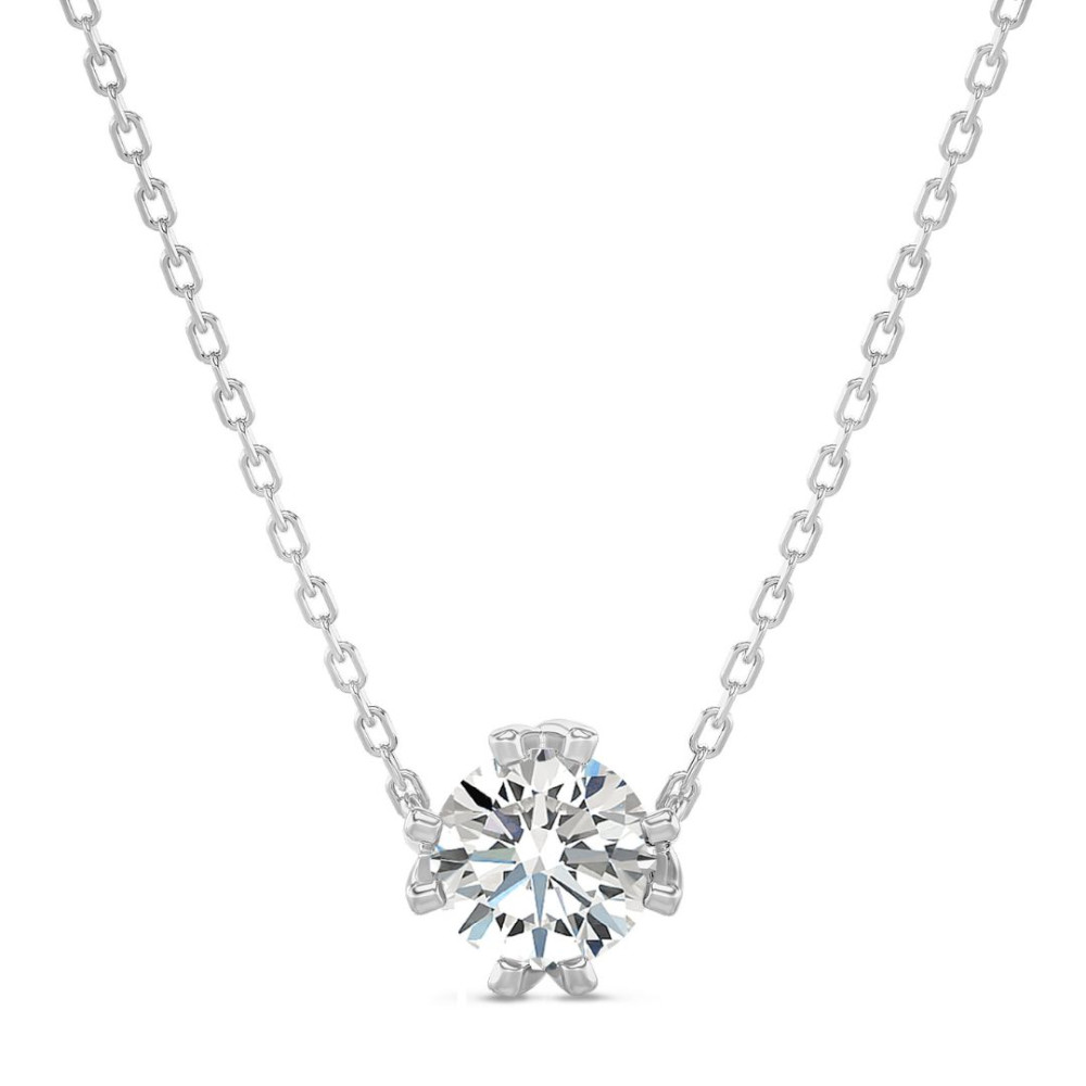 White gold diamond necklace