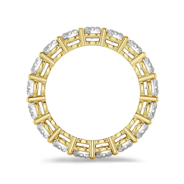 Ringen - 3.40 karaat alliance in geel goud met ronde diamanten