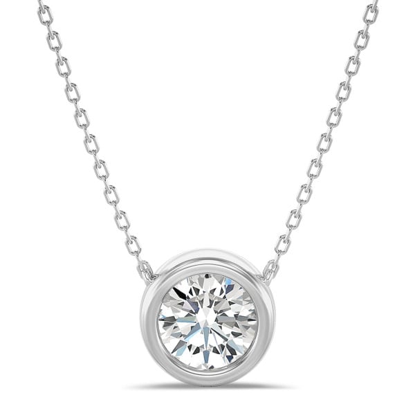 Halskettingen - 1.00 karaat diamanten satelliet hanger in wit goud