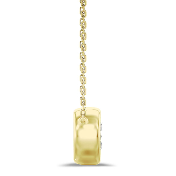 1.00 karaat lab grown diamanten satelliet hanger in geel goud