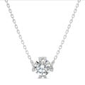 1.50 karaat solitaire hanger in wit goud met ronde lab grown diamant