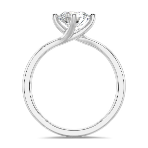 Verlovingsringen - 1.50 karaat lab grown diamanten solitaire ring in wit goud