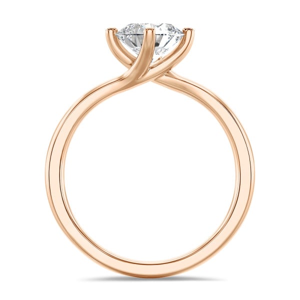 Ringen - 1.50 karaat diamanten solitaire ring in rood goud