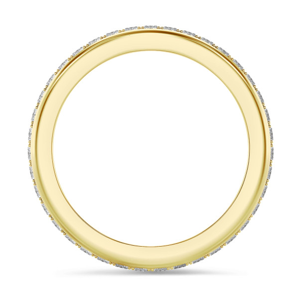 Ringen - 0.55 karaat lab grown diamanten alliance (volledig rondom gezet) in geel goud