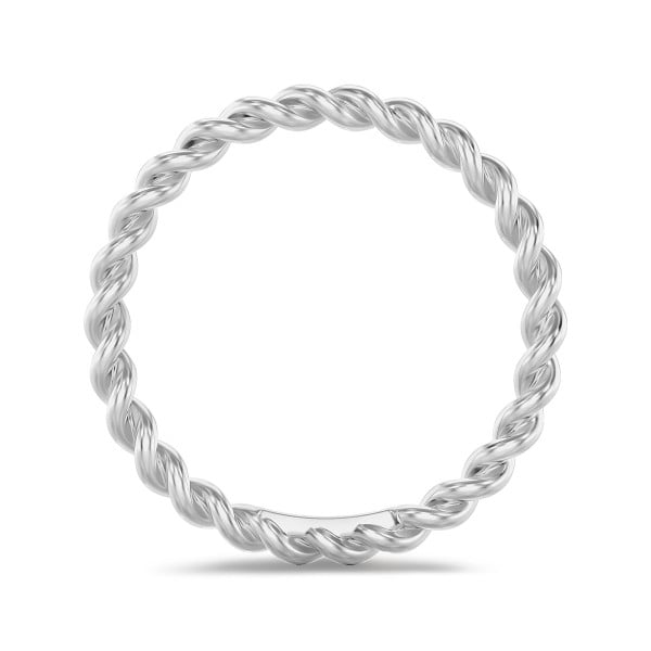 Ringen - Gedraaide combinatie ring in wit goud