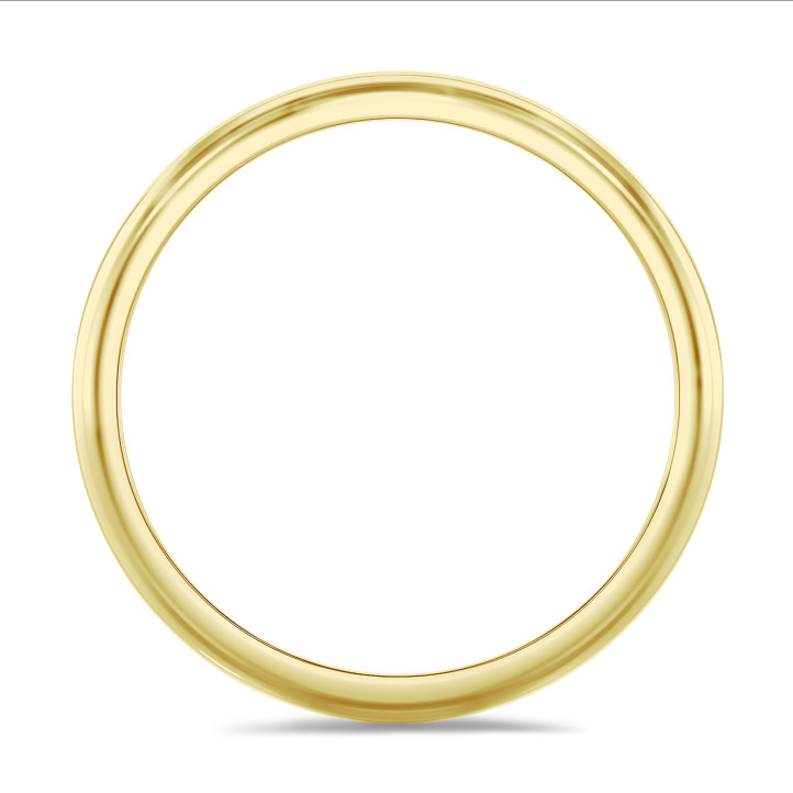 Trouwring met bol oppervlak van 3.00 mm in geel goud