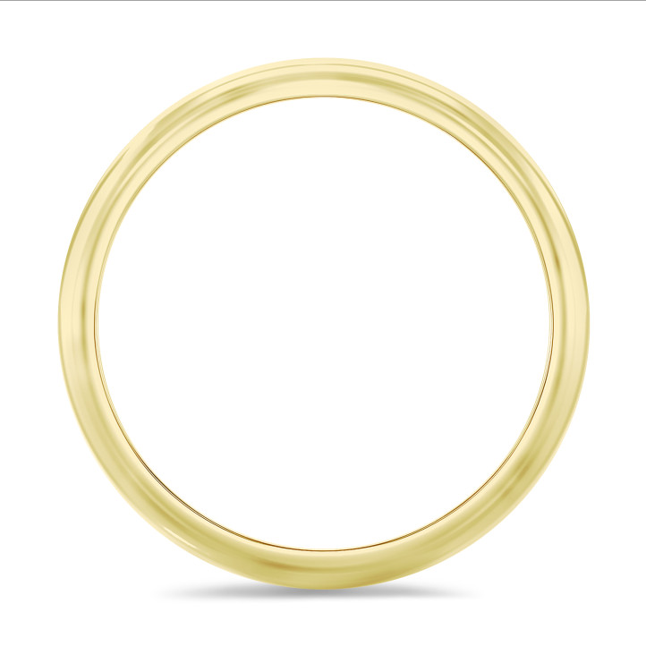 Trouwring met bol oppervlak van 5.00 mm in geel goud