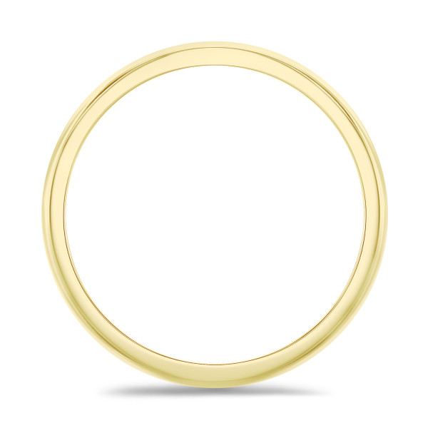 Ringen - Licht gebolde trouwring van 5.00 mm in geel goud