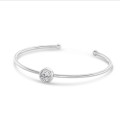 1.00 karaat diamanten armband in wit goud
