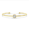 1.50 karaat lab grown diamanten armband in geel goud