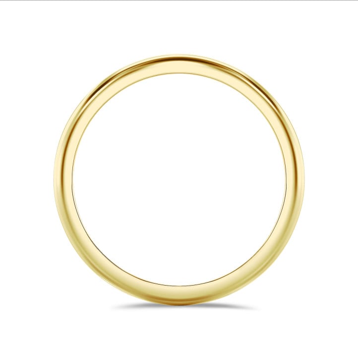 Trouwring met bol oppervlak van 2.00 mm in geel goud