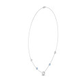 2.30 karaat diamanten satelliet halsketting in wit goud